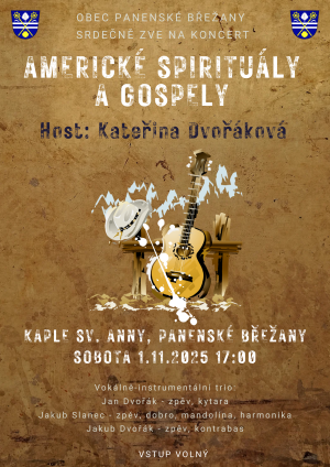 Americké spirituály a gospely - 1.11. od 17. hod. 1